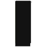 Shoe Cabinet Black 30x35x100 cm Engineered Wood 811431