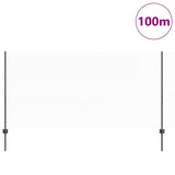 Welded Wire Fence 100 x 1.2 m PVC-Coated Steel Grey 3336934