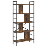 Bookshelf Smoked Oak 75 x 30 x 156 cm Engineered Wood 883960