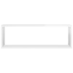 ZNTS Wall Cube Shelf 4 pcs High Gloss White 80x15x26.5cm Engineered Wood 807125