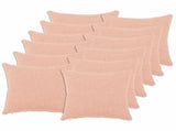Cushion Cover 12 pcs HEERLEN Pink 50 x 50 cm Boucl 910917