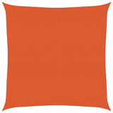 Sunshade Sail 160 g/m Square Orange 7x7 m HDPE 311665