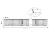 Gabion with 3.5 mm Wire and 5x5 cm Mesh 1050x50x50 cm 3462327