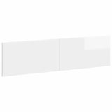 Wall-Mounted Headboard BREDA High Gloss White Engineered Wood 897589