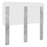 Headboard Concrete Grey Engineered wood 887894