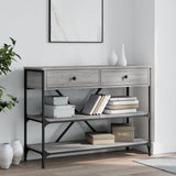 Console Table with Drawers and Shelves Grey Sonoma Engineered Wood 833406