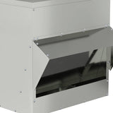 Chicken Feeder Silver 40.5 x 45 x 41 cm Galvanised Steel 874668