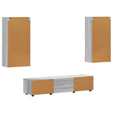 TV Cabinet Set FLORIN 3 pcs Grey Sonoma Engineered Wood 3397930