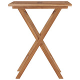 Folding Garden Table 60x60x75 cm Solid Teak Wood 48994