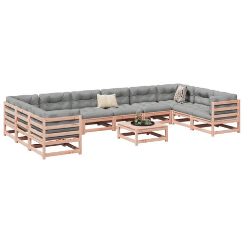 ZNTS 11 Piece Garden Sofa Set Solid Wood Douglas Fir 3299646