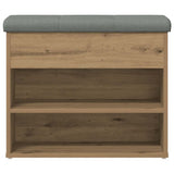 Shoe Bench Artisan Oak 62x32x50 cm Engineered Wood 857630