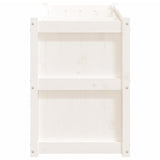Garden Planter White 150x50x70 cm Solid Wood Pine 837490