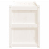 Garden Planter White 150x50x70 cm Solid Wood Pine 837490