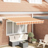 Retractable Awning Yellow 350 x 200 cm Fabric 3329689