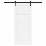 Sliding Door ORKDAL White 83 x 202 cm Solid Pine Wood 3333673