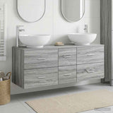 Bathroom Furniture Set 3 pcs Grey Sonoma 49.5 x 44.5 x 65 cm 3405912