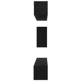 TV Cabinet Set 6 pcs Black Oak Engineered Wood 3393442