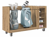 Golf Cabinet with Wheel Plain Artisan Oak 120 x 45 x 98 cm 899478