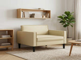 XL Armchair Cream Faux Leather 42043518