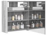 Bathroom Mirror Cabinet Grey Sonoma 33 x 11.5 x 50 cm 889220