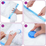 Storage Bags 50 pcs Transparent and Blue 70 x 50 cm 42001443