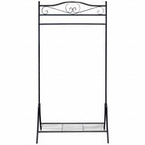 Clothing Rack Black Steel 174 cm height, 90 cm length 243000