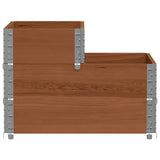3-Tier Raised Bed Brown 120x80 cm Solid Wood Pine 4010316