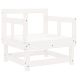 Garden Chairs 2 pcs White Solid Wood Pine 825388