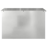 Outdoor Storage Box Silver 80 x 50.5 x 50 cm Steel 874572