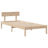 Bed Frame without Mattress 90x200 cm Solid Wood Pine 3306613