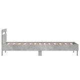 Bed Frame without Mattress with Headboard Concrete Grey 90x200 cm 838536