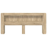 Headboard Cabinet with Storage Sonoma Oak Engineered Wood 8001302