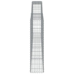 Arched Gabion Basket 400x30x120/140 cm Galvanised Iron 153526