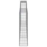 Arched Gabion Basket 400x30x120/140 cm Galvanised Iron 153526