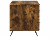 Bathroom Sink Cabinet BREDA Smoked Oak 82 x 41x 59 cm 897460
