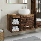 Bathroom Furniture Set 2 pcs Old Wood Engineered Wood 3403926