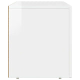 TV Cabinet High Gloss White 80 x 35 x 40 cm Engineered Wood 891278