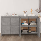 Sideboards 2 pcs Concrete Grey 70x41x75 cm Engineered Wood 3098092