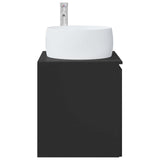 Wall-Mounted Sink Vanity Black 49.5 x 44.5 x 66 cm 890453