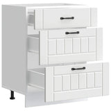 Kitchen Base Cabinet Lucca White Engineered Wood 854269
