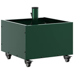 Parasol Base with Planter Green 45 x 45 x 45 cm Steel 42010367