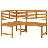 Garden Bench Set 4 pcs Brown Solid acacia wood 3328693