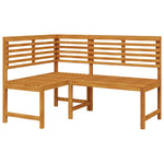 Garden Bench Set 3 pcs Brown Solid acacia wood 3328691
