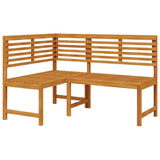Garden Bench Set 3 pcs Brown Solid Acacia Wood 3328692