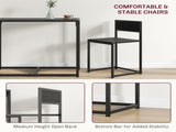 Dining Table and Chairs Set 2, Dining Room Sets, Rectangular Space Saving Table and 2 Chairs for T3398P344253