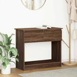 Console Table with Drawers Brown Oak 85.5x38.5x74.5 cm 861397