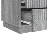 Bedside Cabinet 2 pcs Grey Sonoma 43 x 34.5 x 44.5 cm 895228