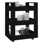 ZNTS Kitchen Trolley Black 60x45x80 cm Engineered Wood 816817