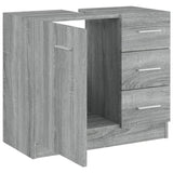 Sink Cabinet Grey Sonoma 63x30x54 cm Engineered Wood 815631