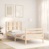 Bed Frame without Mattress 100x200 cm Solid Wood 3194106